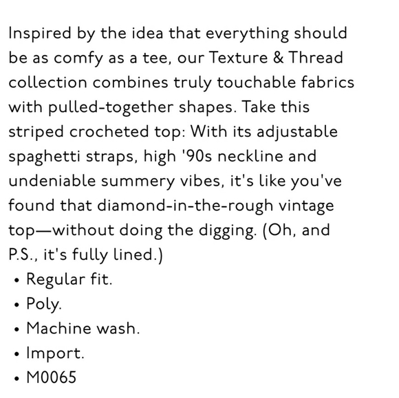 Madewell Texture & Thread Tie-Shoulder Tank Top - Picture 5 of 9